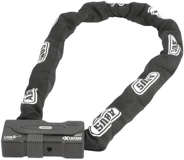 ABUS Combinaison Cadenas-chaîne Granit Extreme Plus 59 - antivol Moto en chaîne hexagonale de 12 mm d'épaisseur - Niveau de sécurité 20 - Longueur de chaîne 170 cm