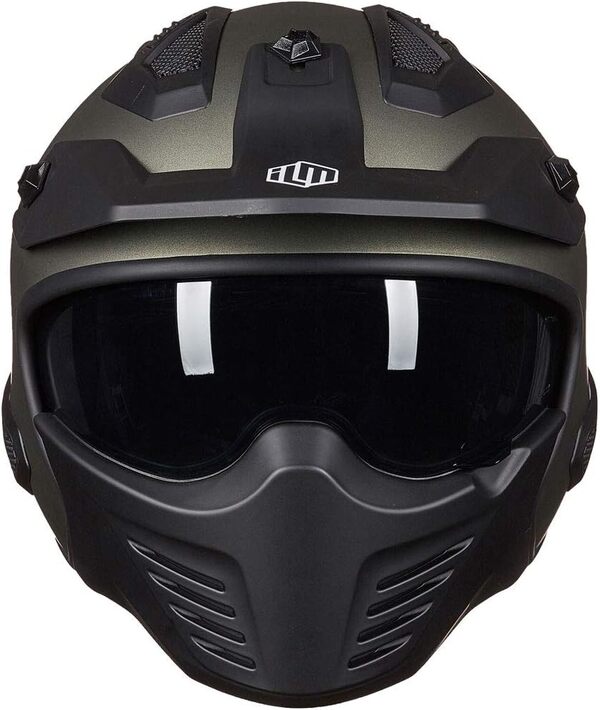 ILM Casque Moto Cross Homme Femme-Casque Moto Jet Vintage Rétro Moped Scooter Adulte Homologué ECE Modèle 726X