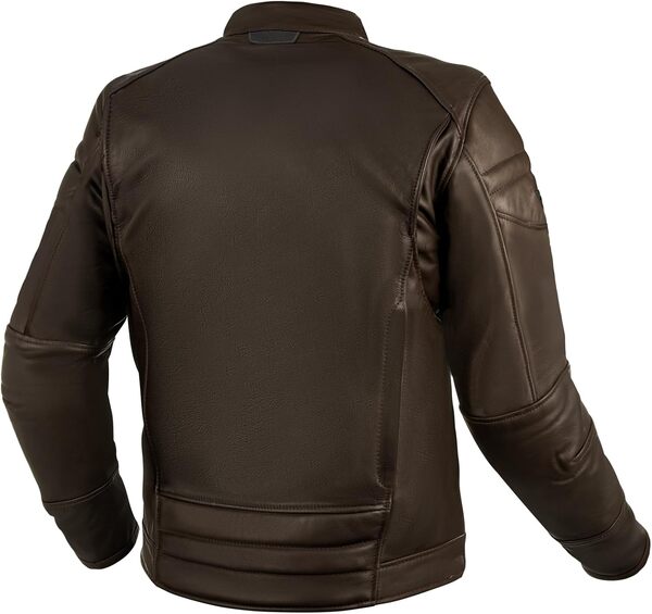 SHIMA BLAKE Blouson Moto Homme -Veste Moto en cuir premium ventilé avec protections du dos, des épaules et des coudes