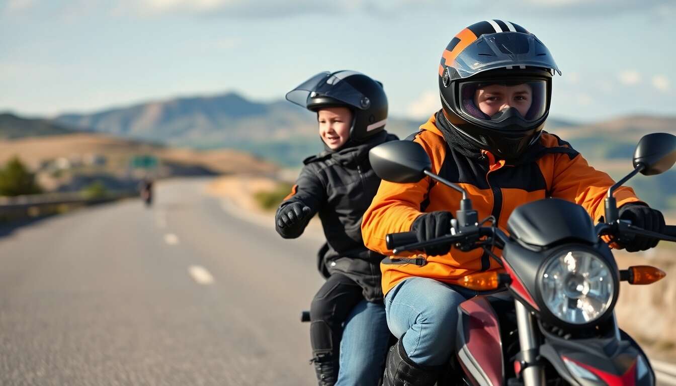 &eacute;quipement indispensable pour un enfant &agrave; moto