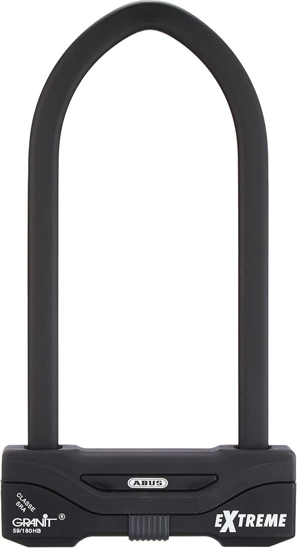 ABUS Antivol en U Granit Extreme 59 - antivol pour moto et vélo avec cylindre XPlus - niveau de sécurité le plus élevé 20 - hauteur de l'anse 260 mm