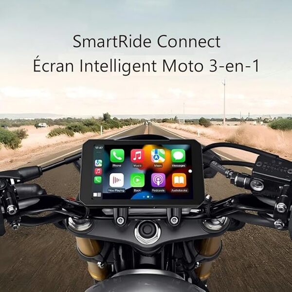 Moto Dashcam & Navigation - sans Fil Apple CarPlay Android Auto, 5