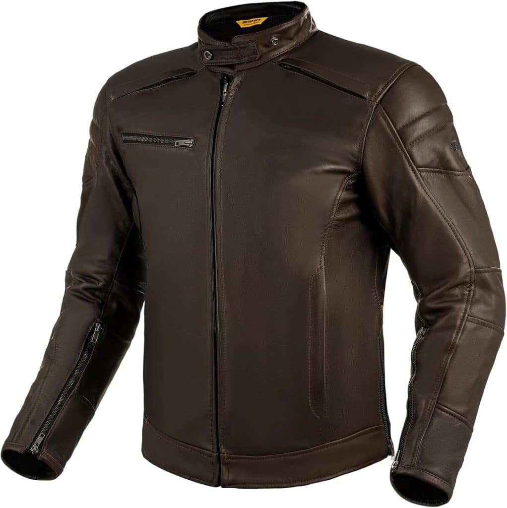 Test de la veste de moto Shima Blake marron : style vintage avec protections