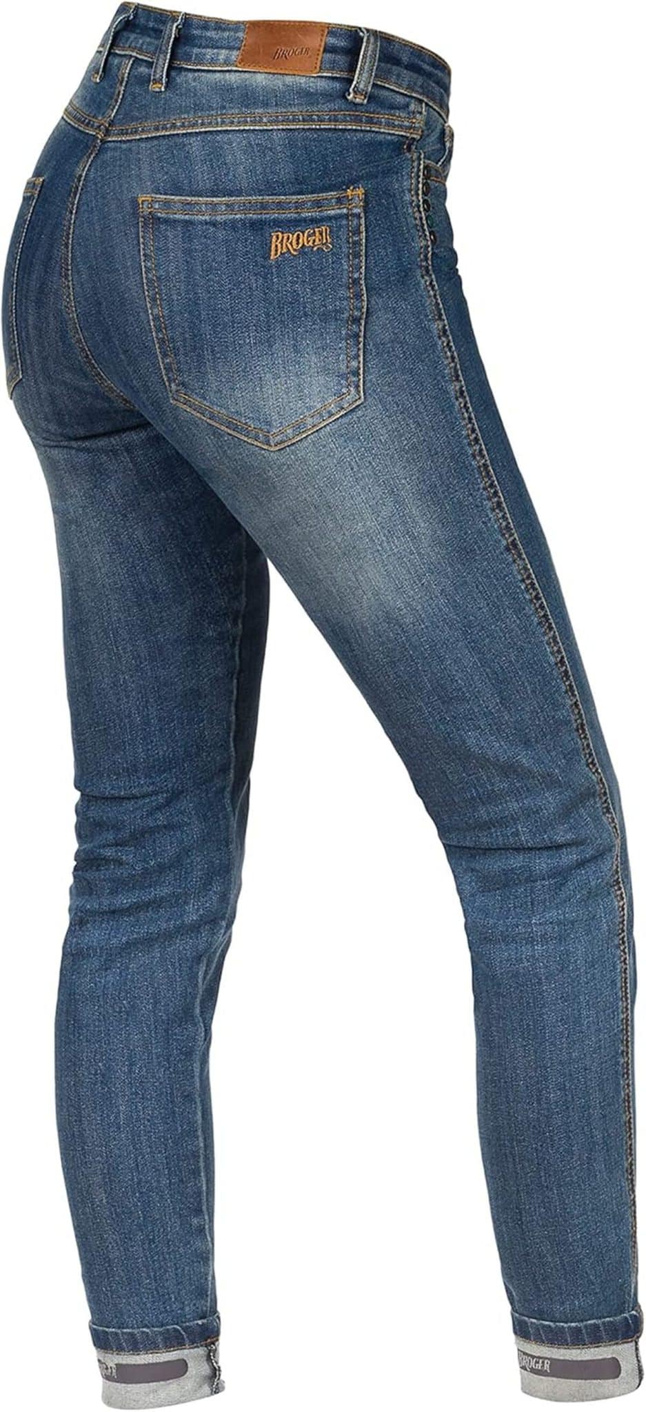 Test des jeans moto Broger California Lady Washed Blue D32/30