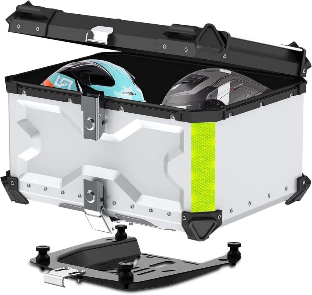 Test : dixhills coffre arrière moto 65 l étanche avec serrure de sécurité