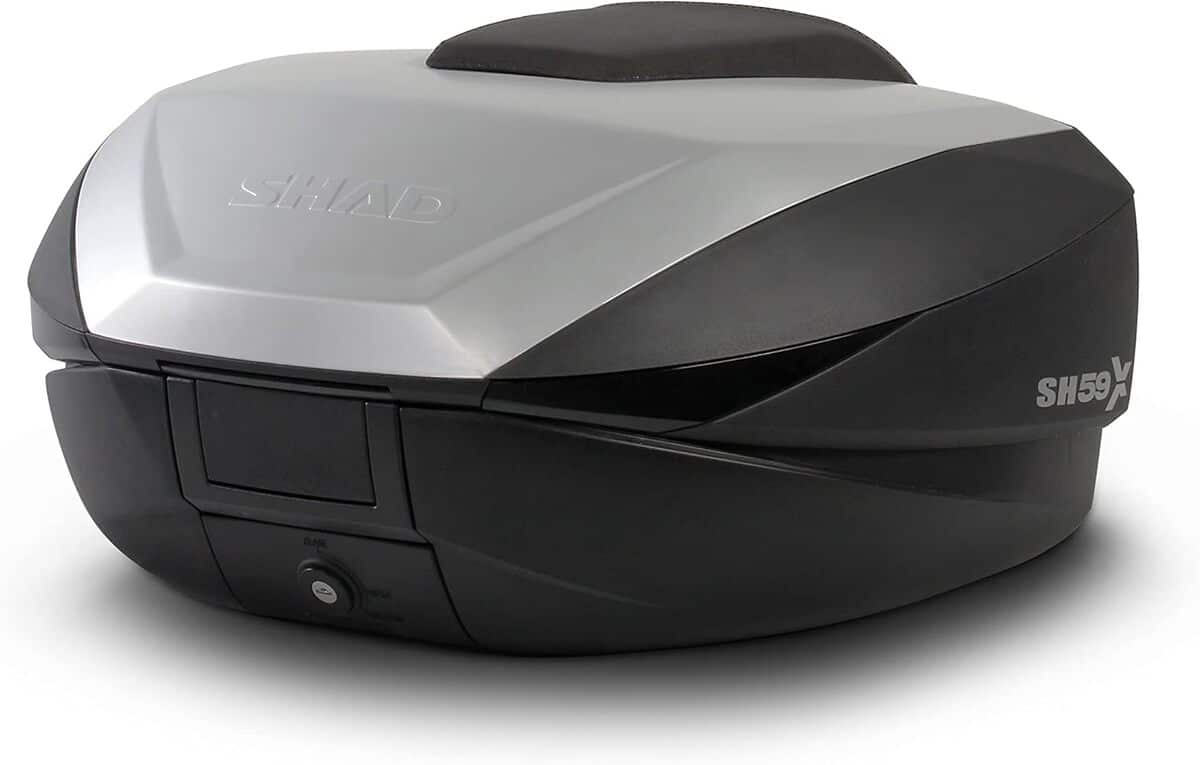 Test du top case SH59X : espace ajustable en aluminium