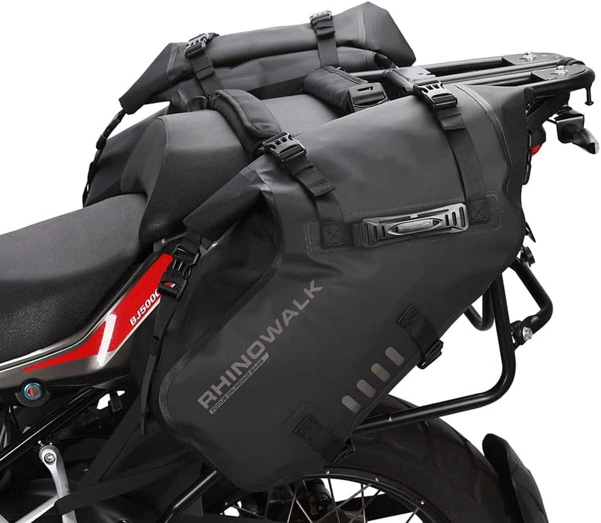 Test : sacs de selle Rhinowalk étanches 28L pour moto