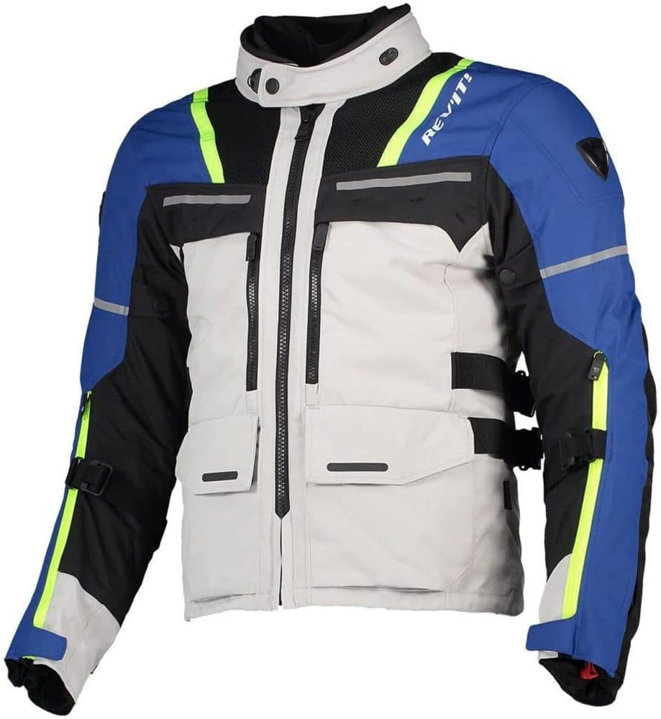Test : veste de moto REV'IT! Offtrack textile argent/bleu