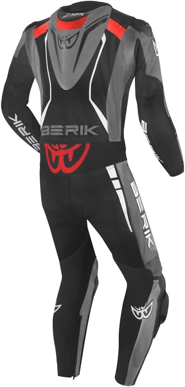 Berik Absolute GP Combinaison moto une pièce en cuir, schwarz/grau/rot, 54