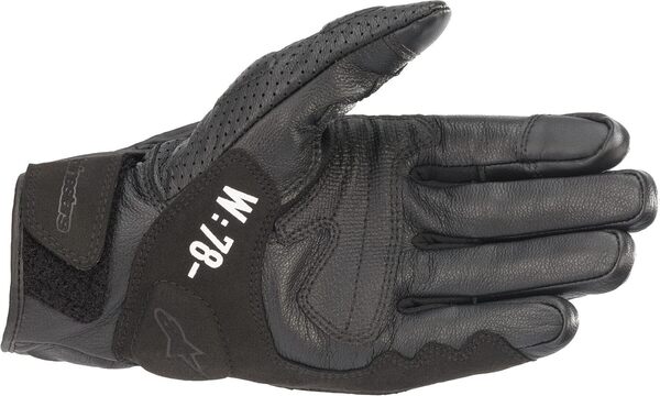 Alpinestars Gants de moto courts Gant de moto AS-DSL Kei Gant court en cuir noir S, Unisexe, Sportler, toute l'année