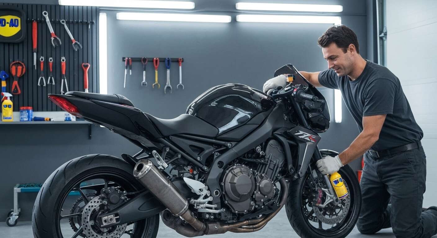 Optimiser le nettoyage de votre moto avec wd-40