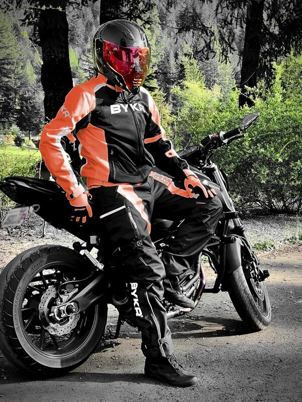 Pantalon de moto pour homme et femme - Surpantalon blindé Cordura Enduro ATV Dual Sports Motocross Cargo Travail Touring