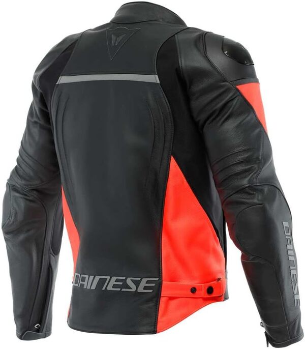 Dainese Veste Combi en Cuir Veste Combi de Moto Racing 4 Veste de Combinaison en Cuir, Hommes, Sportler, été