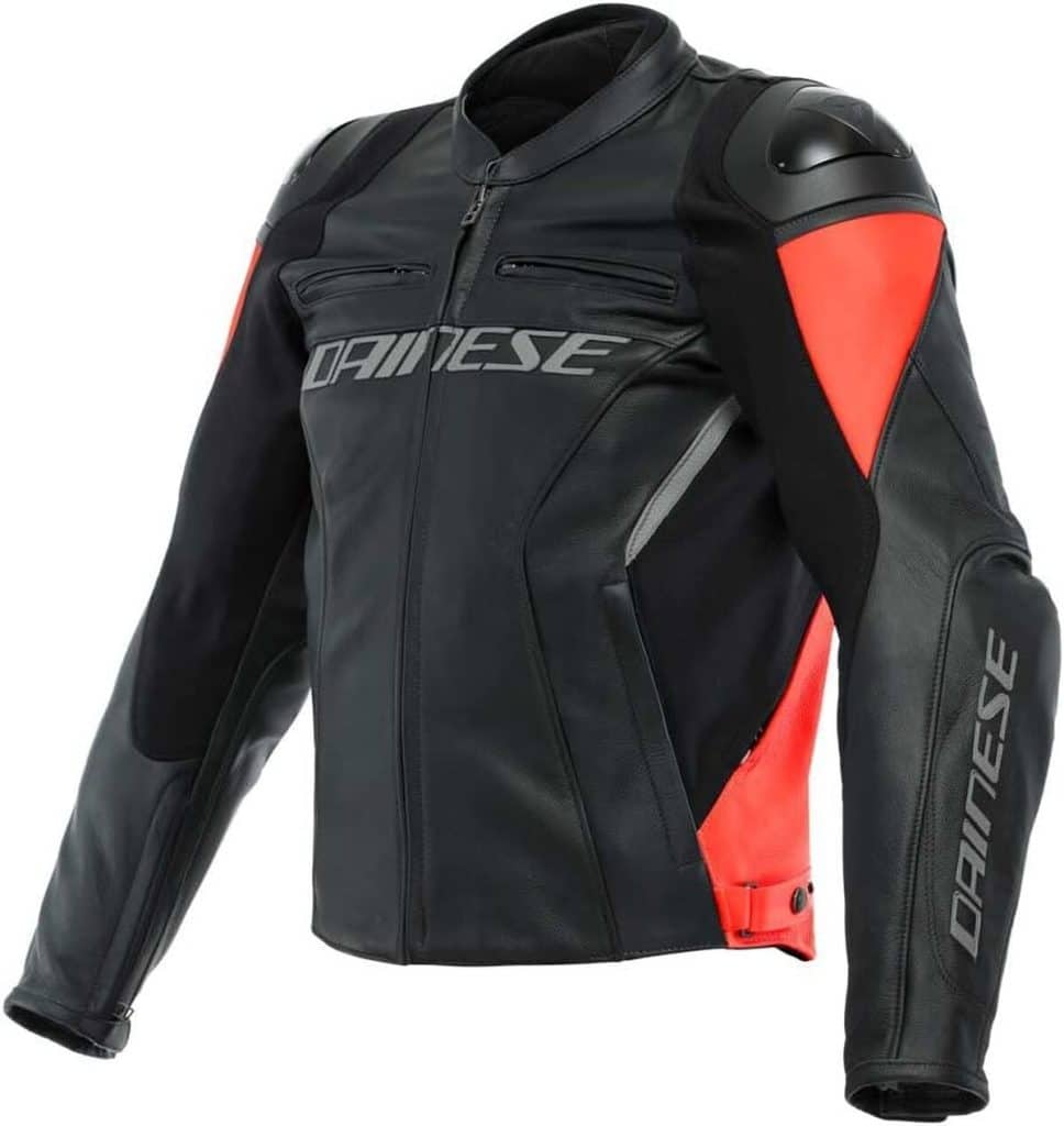 Test : dainese veste combi Racing 4 cuir noir/rouge fluo