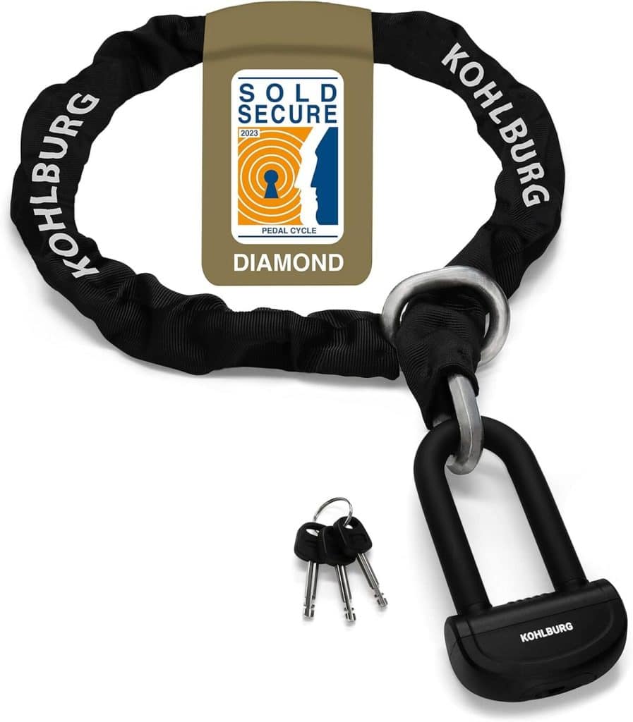 Test de la chaîne antivol KOHLBURG 6kg 150cm pour moto scooter et vélo électrique