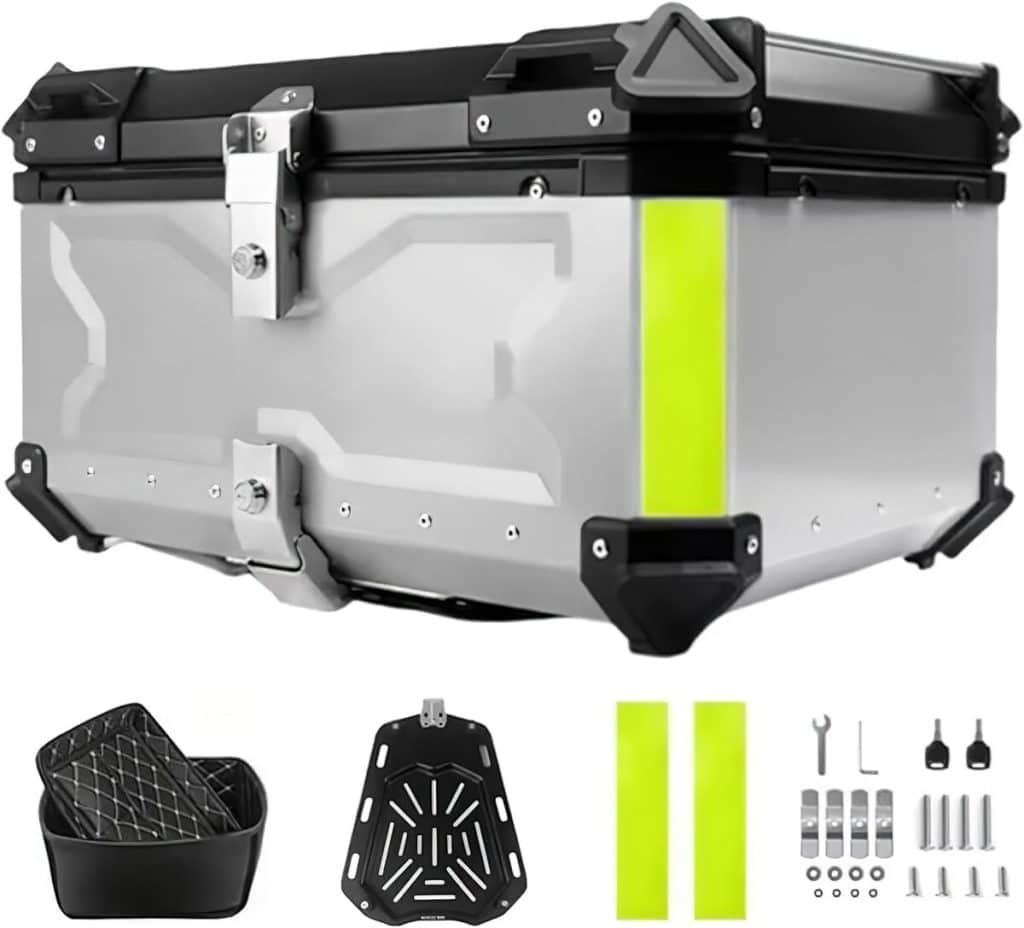 Test : top case aluminium 80L pour motos et maxi scooters