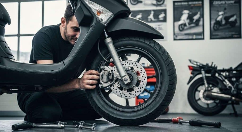 Comment vérifier et changer les plaquettes de frein d'un scooter soi-même ?