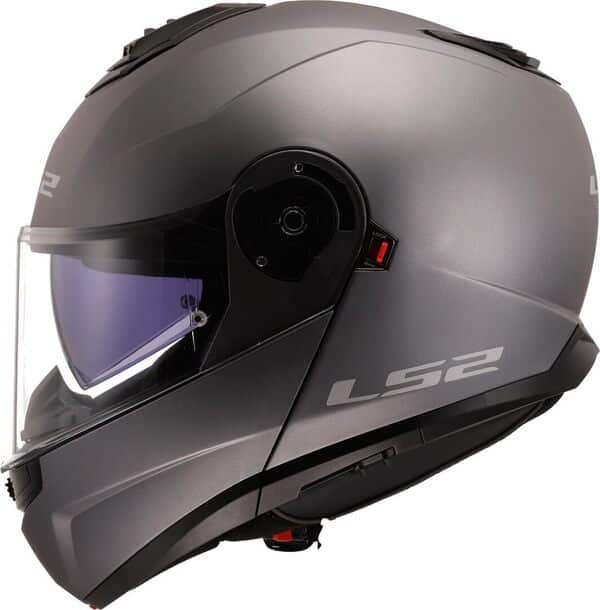 LS2, Casque Moto Modulable Strobe II Matt Titanium, M