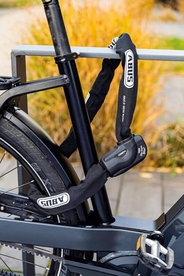 ABUS Antivol à chaîne Granit CityChain XPlus 1060 - antivol vélo en Acier trempé - Niveau de sécurité 15