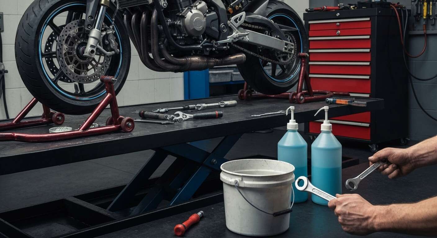 Outils et produits n&eacute;cessaires pour purger