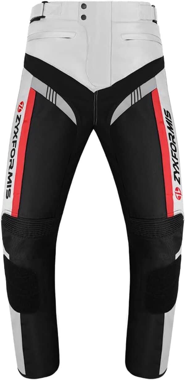 Pantalon de Moto Homme avec Amovible Armure Protection, Imperméable et Coupe-Vent Pantalons de Moto de Course Renforcé avec Doublure Amovible pour Hiver/été