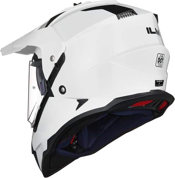 Casque ILM Motocross Homme Femme ECE Rouge WS902