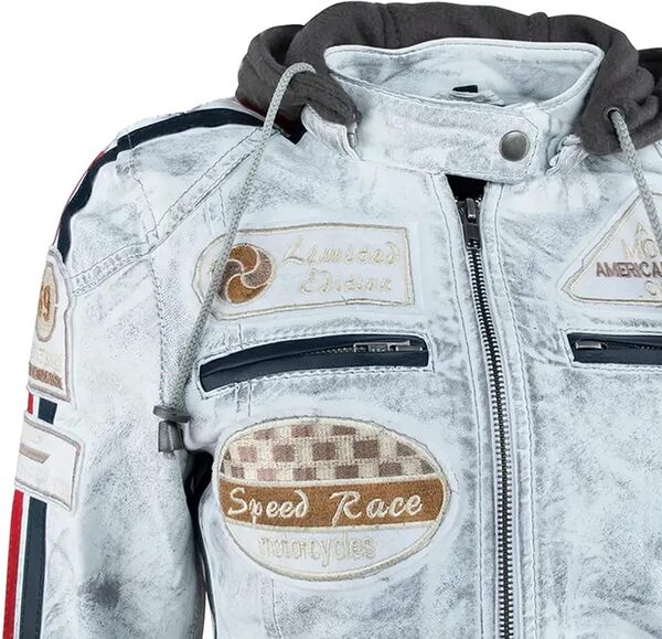 URBAN 5884 Leather Damen Leren Bikerjack Vestes Pour Femme