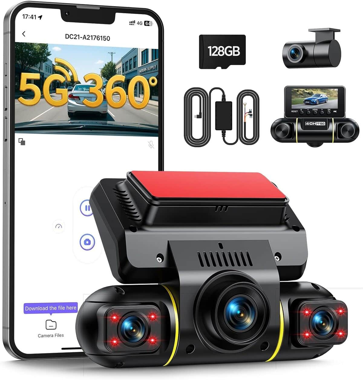 Test de la dashcam LAMTTO 360 degrés 4 canaux
