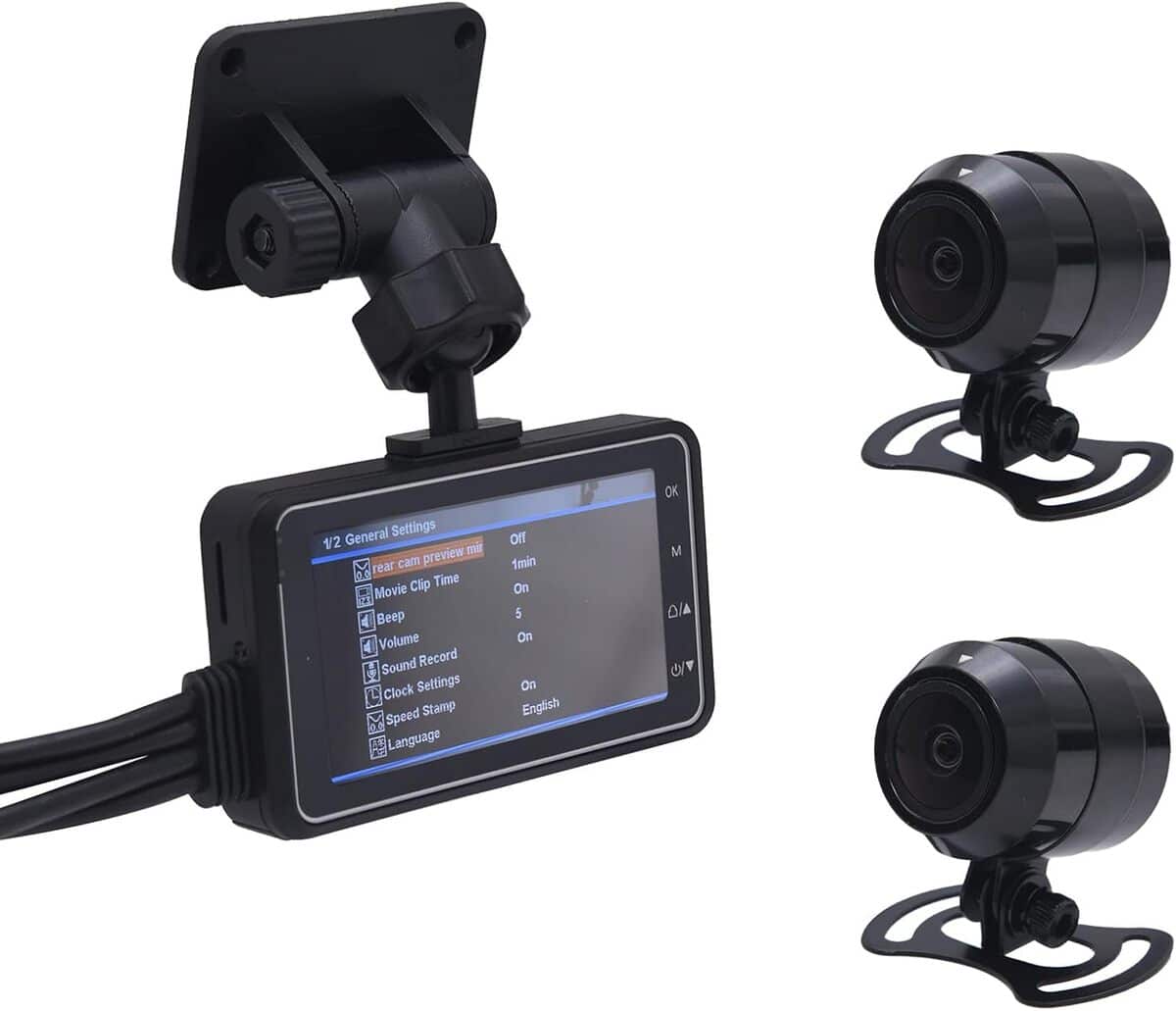Test de la dashcam moto Kaolali double 1080p avec WiFi et GPS