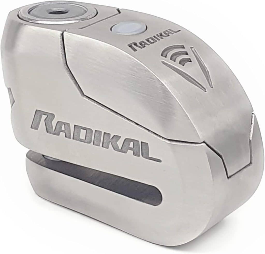 Test de l'antivol moto RADIKAL RK14S : protection et alarme 120dB