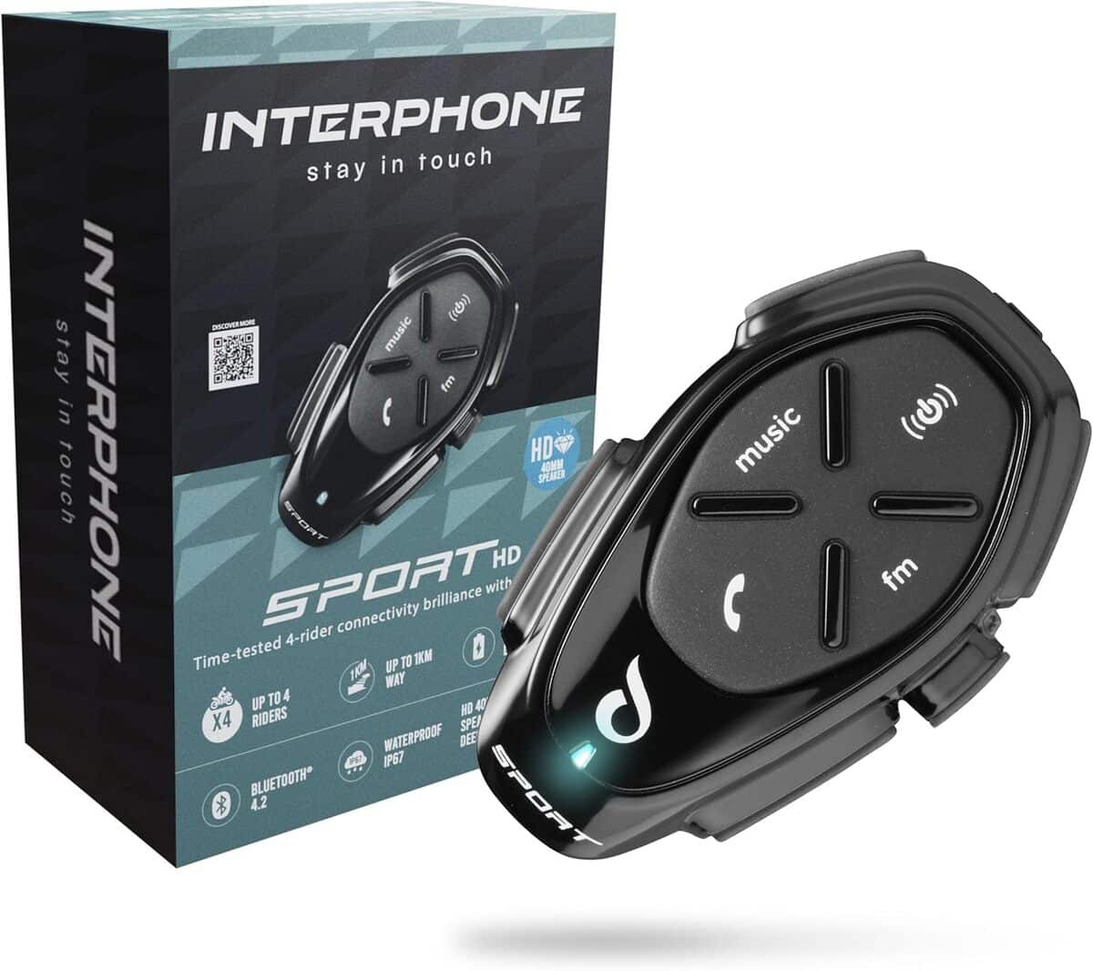 Test de l'interphone Intercom Sport HD Mono : communication moto jusqu'à 1 km