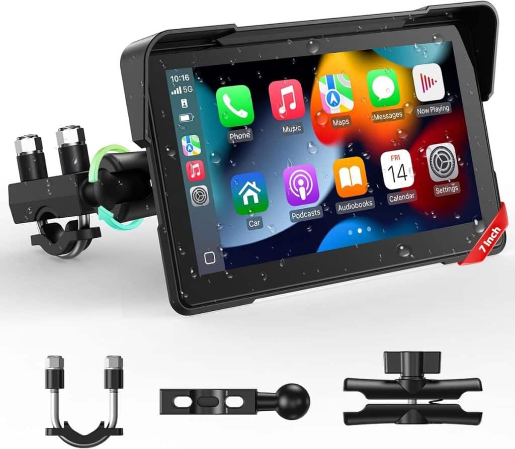 Test du GPS moto LAMTTO 7" : écran tactile étanche et connecté