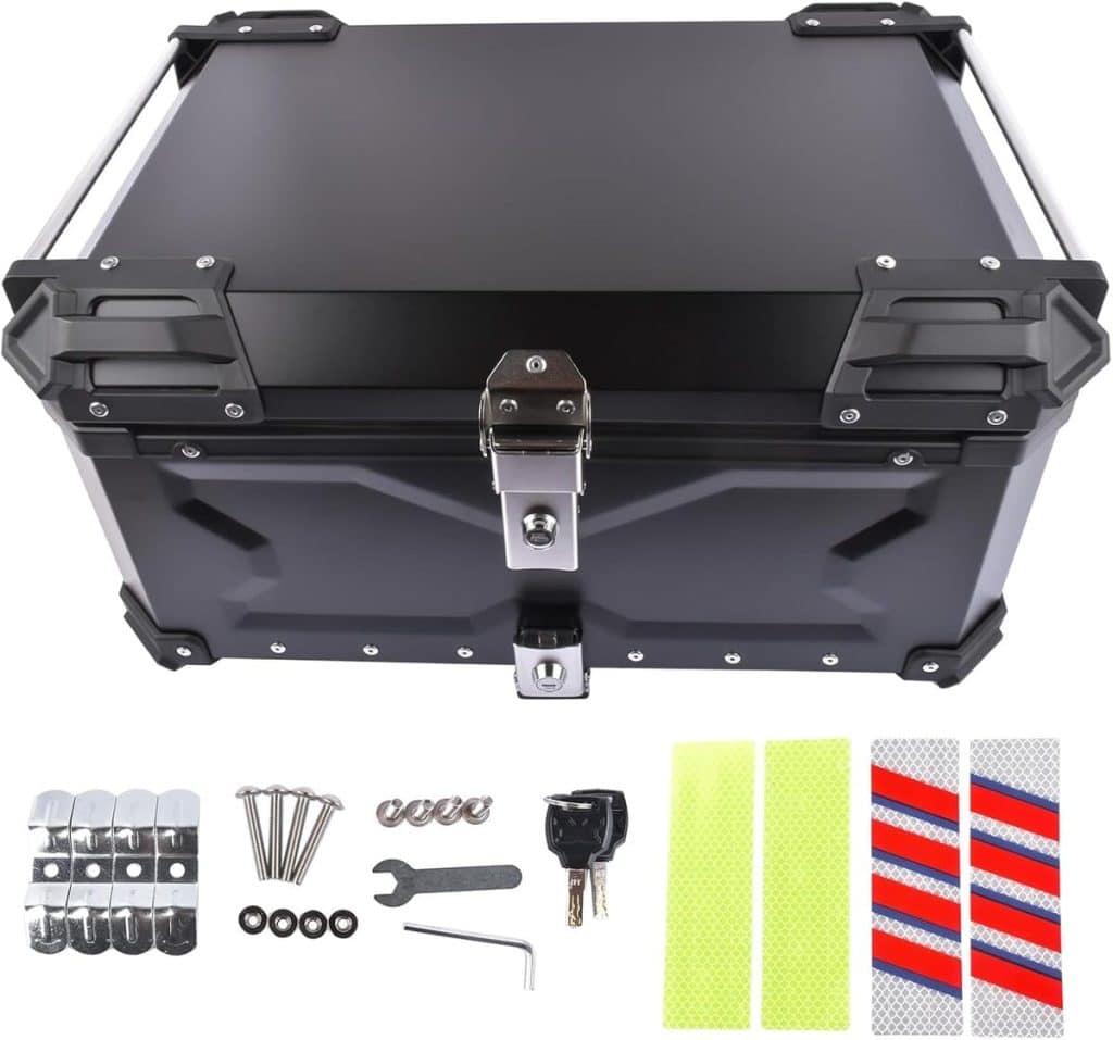 Test du top case aluminium 65L étanche pour moto