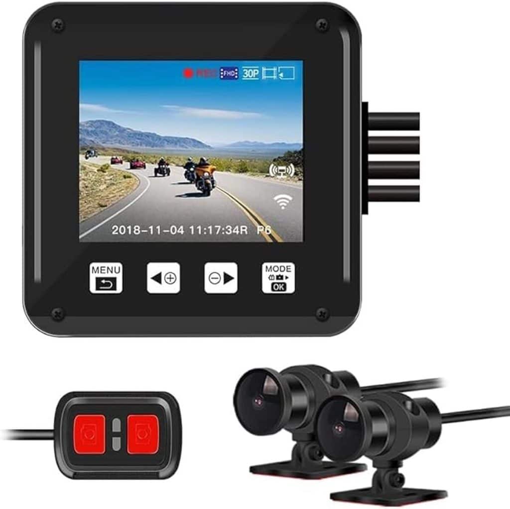 Test : vsysto dashcam moto HD 1080P double lentille avec vision nocturne
