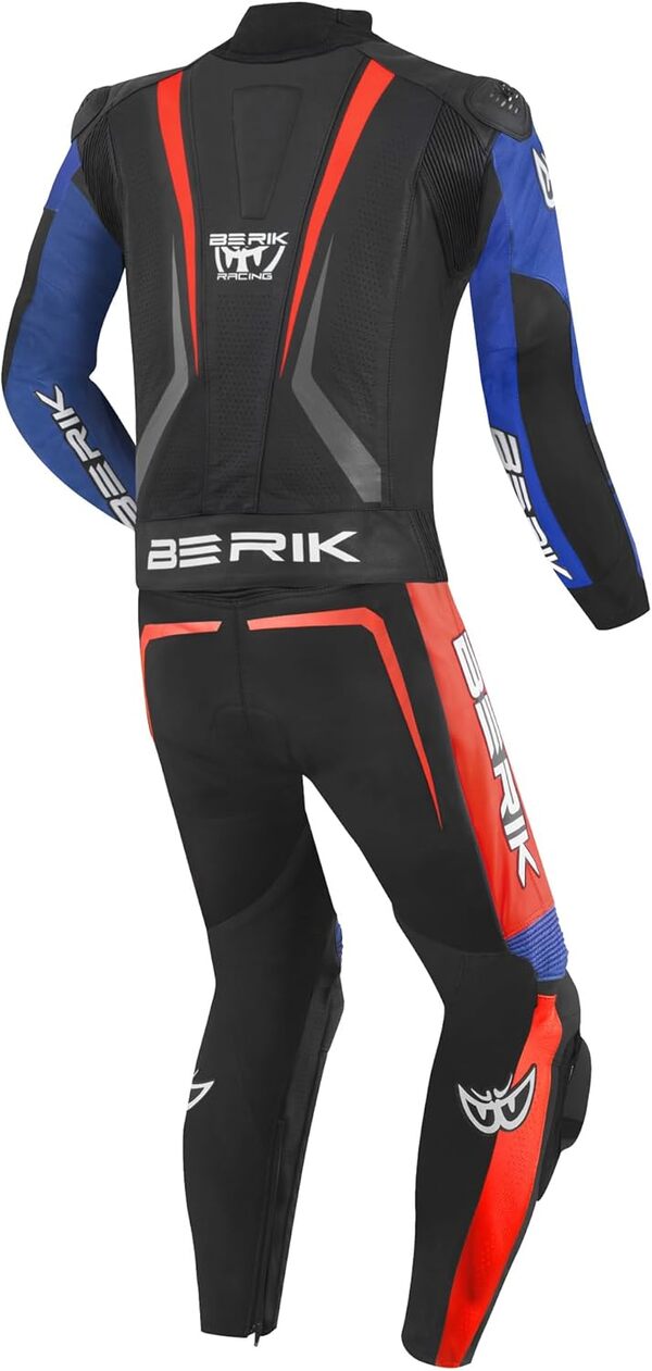 Berik Absolute GP2 Combinaison moto deux pièces en cuir, schwarz/blau/weiß/rot, 50