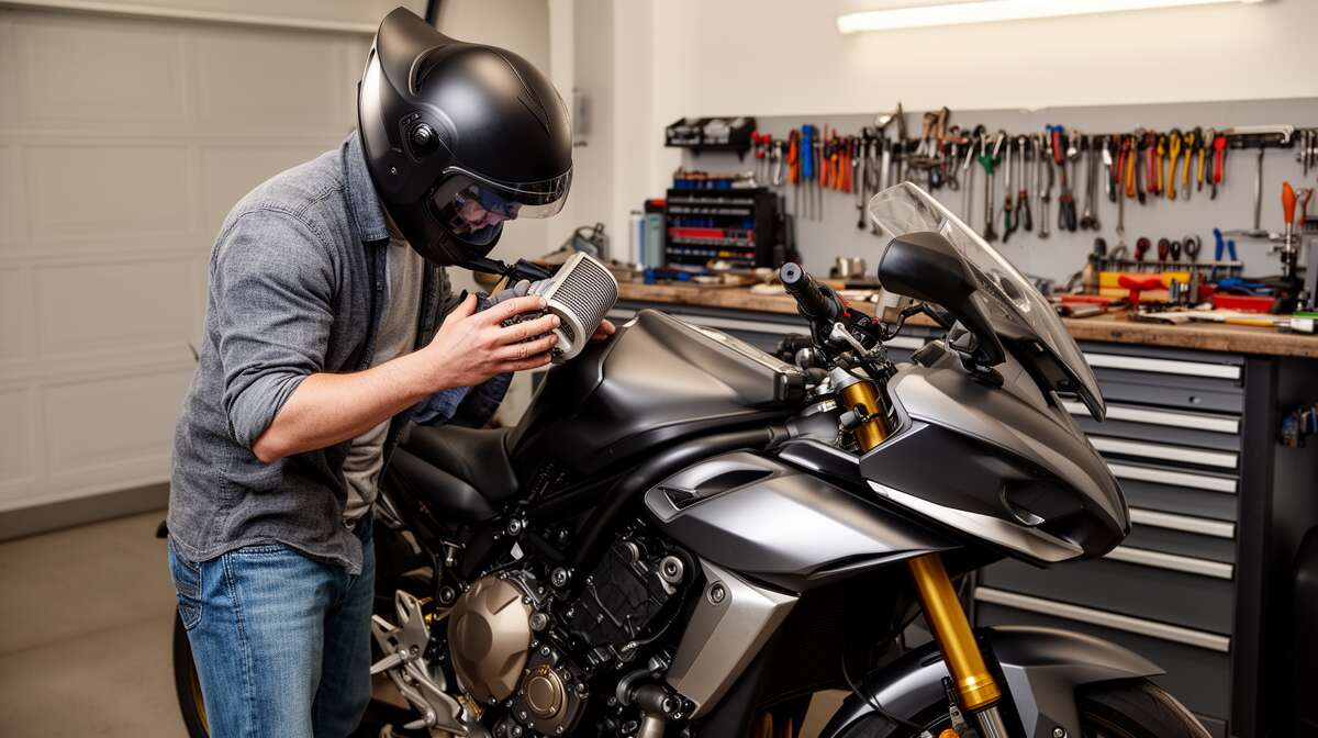 &eacute;tapes pour nettoyer le filtre &agrave; air de votre moto