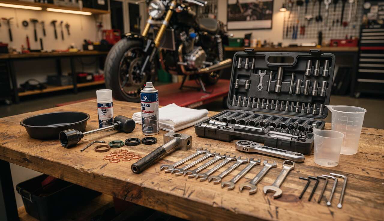 Comment changer les joints spi de fourche d'une moto ?