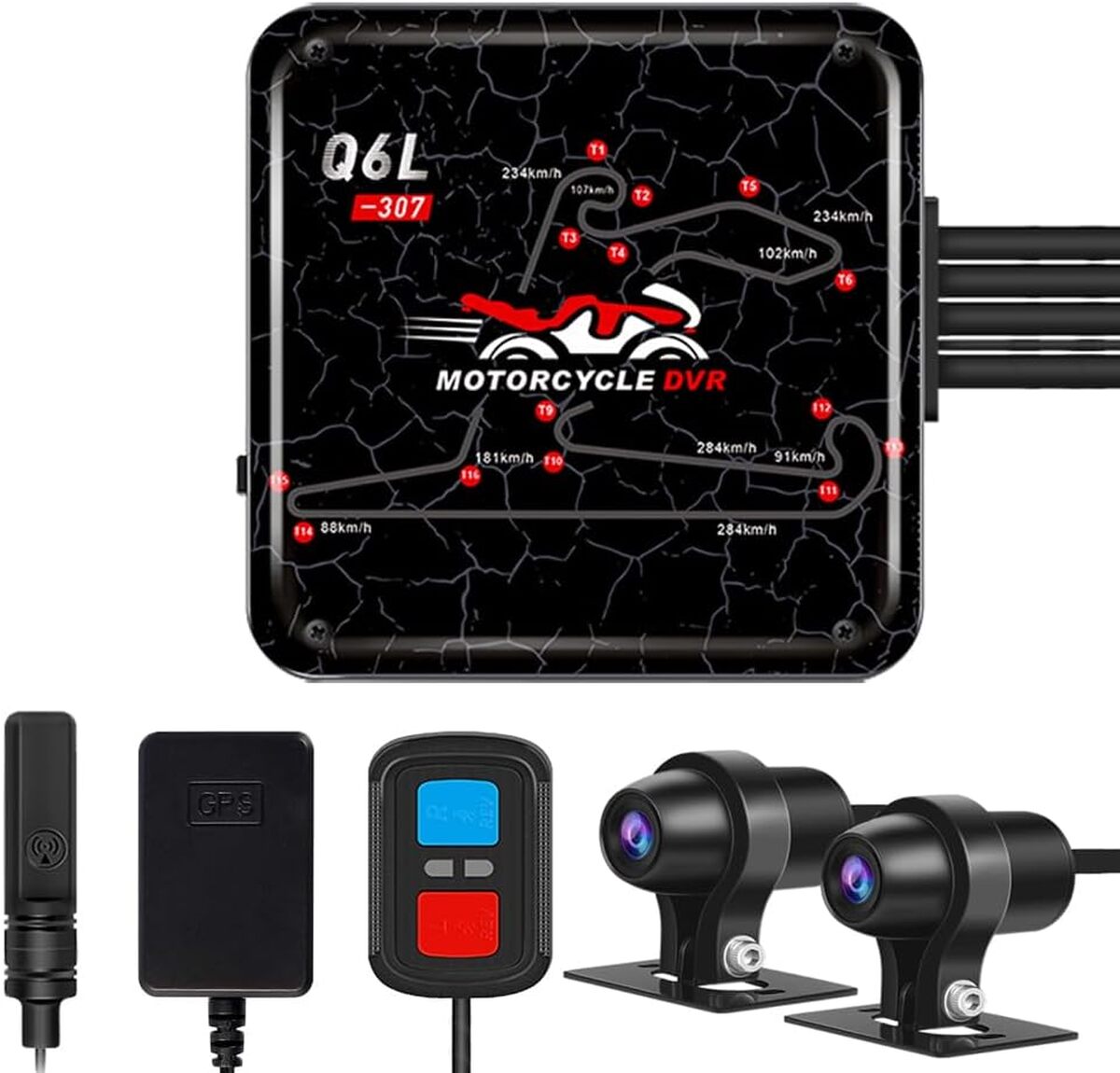 Test : caméra de tableau de bord VSYSTO HD 1080P étanche pour moto