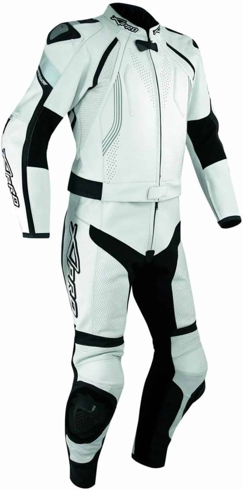 Test : combinaison cuir piste moto Racing blanc 50