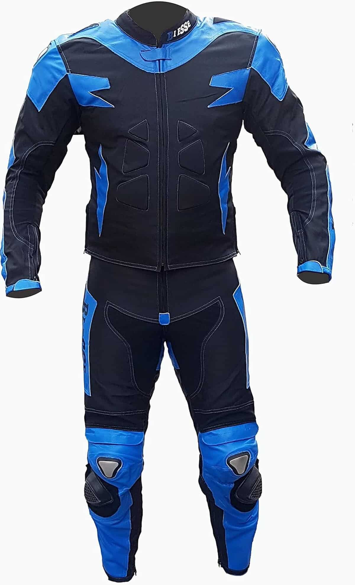 Test : combinaison de moto Bi Esse bleue et noire divisible