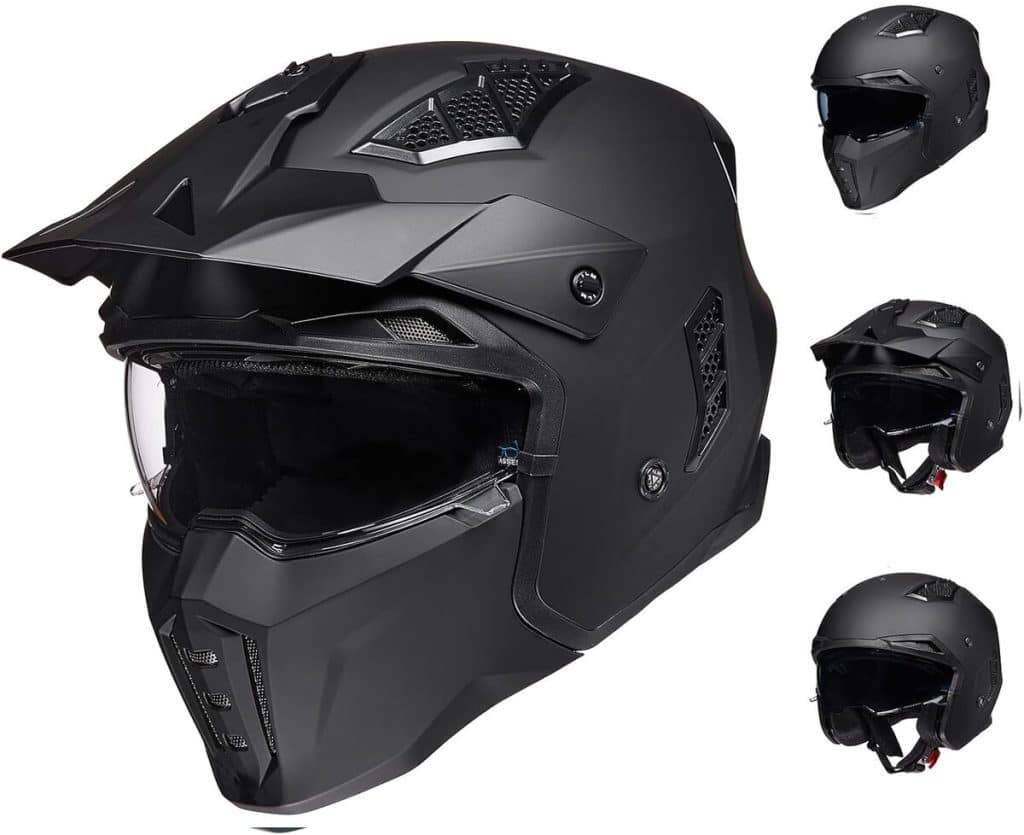 Test du casque moto ILM Cross vintage noir mat : performance et style