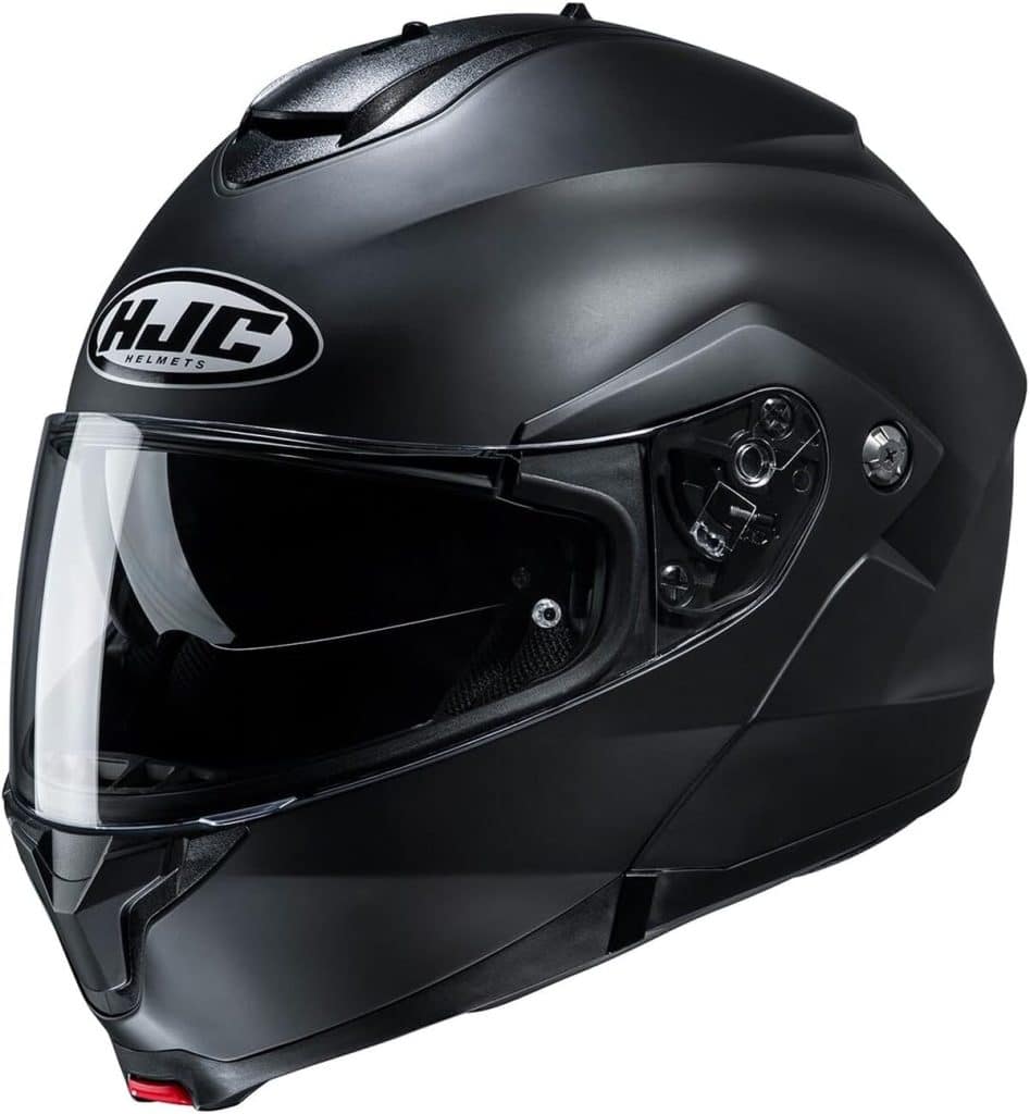 Test du casque moto modulable HJC C91N semi mat noir
