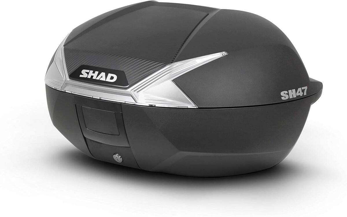 Test du top case Shad SH47 blanc : praticité et élégance