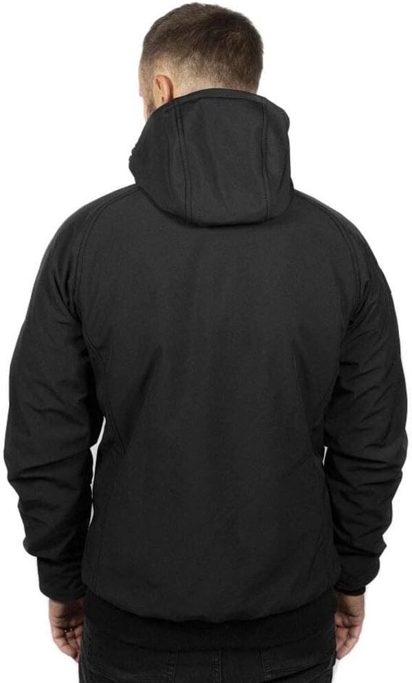 John Doe Softshell 2en1 XTM - Noir | Veste de moto | XTM | Protections insérables | Respirant | Imperméable | Capuche amovible