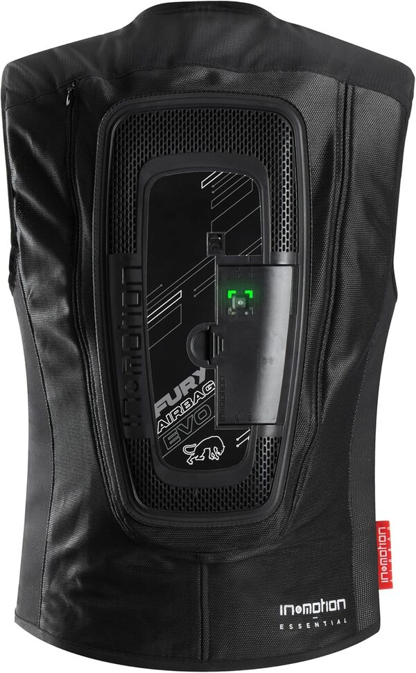 Furygan FURY AIRBAG EVO Gilet Airbag Homologué pour motard - Gilet airbag FIM Léger et Respirant - Autonome - Protection Motard - airbag moto sécurité motard