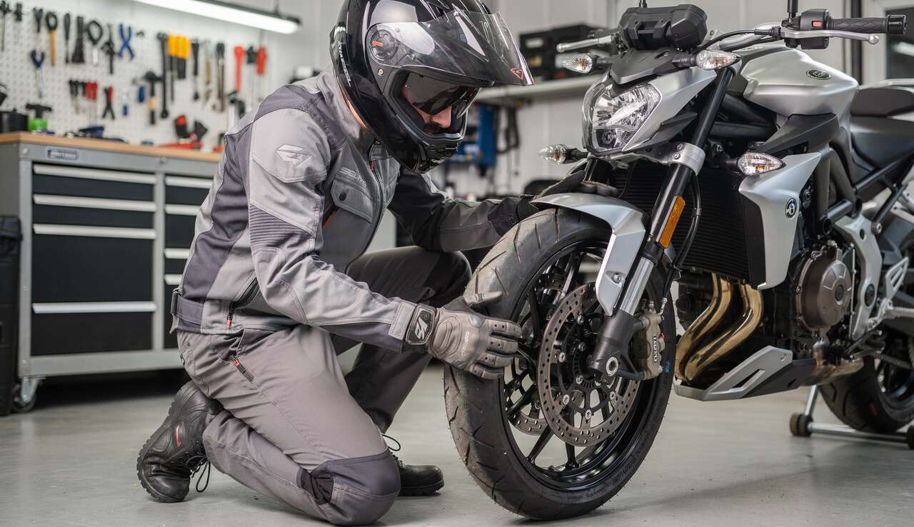R&eacute;vision de la moto avant la reprise
