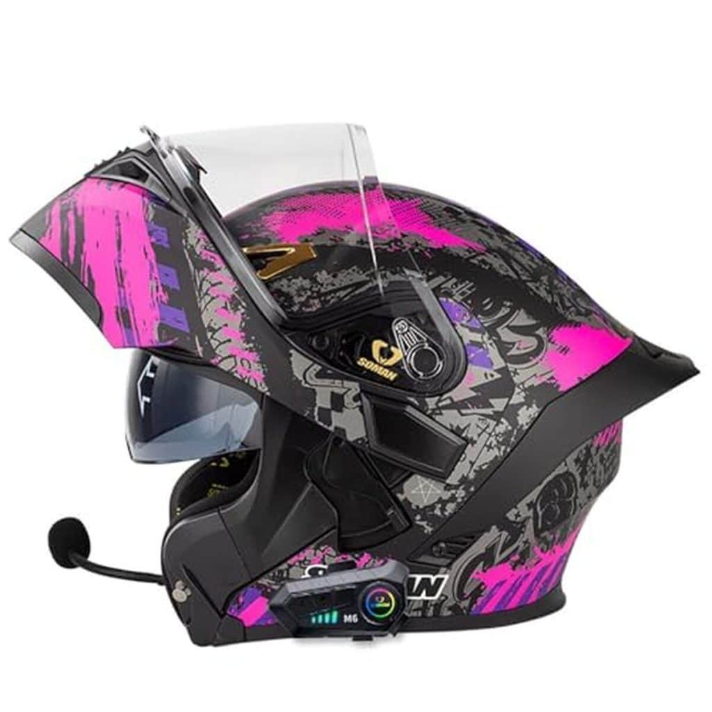 Test : casque modulable moto Bluetooth avec haut-parleur intégré