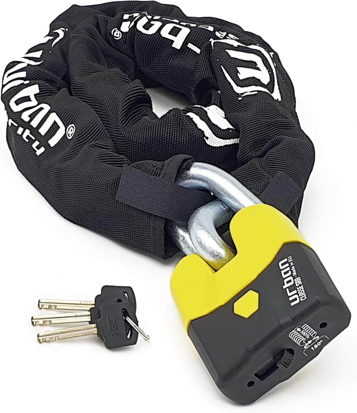 Test : chaîne antivol URBAN U8K120 pour moto, haute sécurité