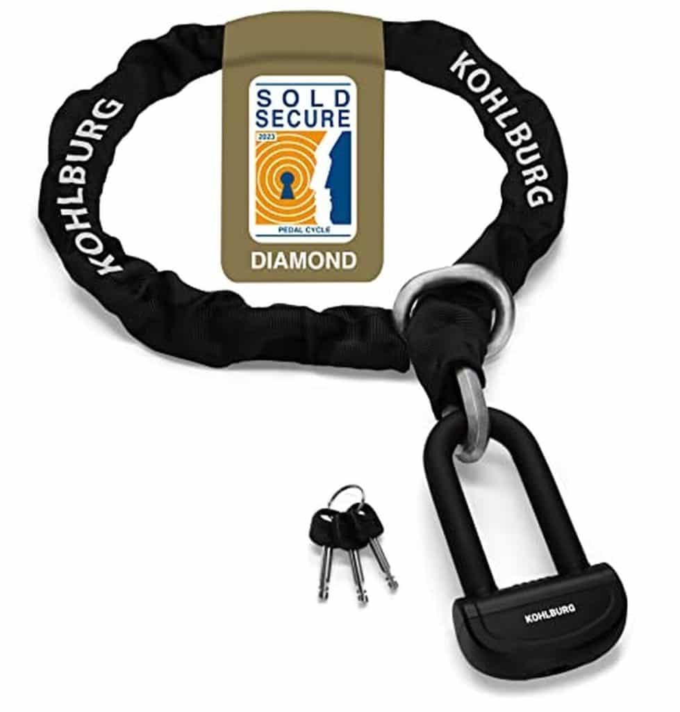 Test de la chaîne antivol moto KOHLBURG 8, 5kg : sécurité massive 200 cm