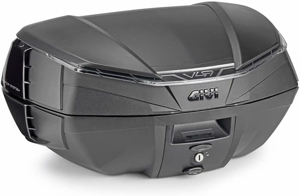 Test : gIVI Baule V49 Air, coffre de moto aérodynamique